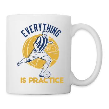 Everything Is Practice Retro Cool Football Designs - Mug - white - Right