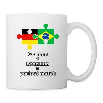 German Brazilian Puzzle - Tasse - Weiß - Rechts
