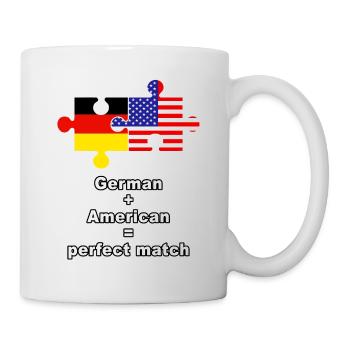 German American Puzzle - Mug - white - Right