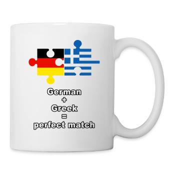 German Greek Puzzle - Mug - white - Right