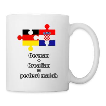 German Croatian Puzzle - Mug - white - Right