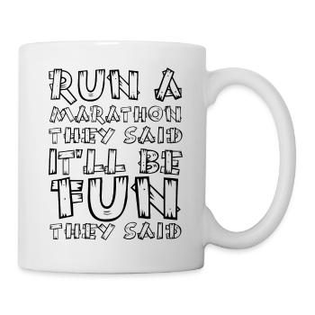 Marathon Triathlon Running Jogging Biking Cycling - Mug - white - Right