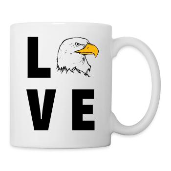 Aigle d’amour - Mug blanc - blanc - Droite
