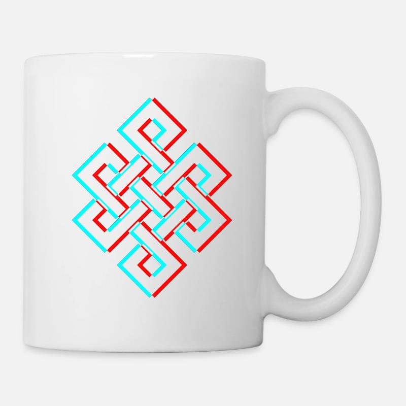 Karma 3D Glitch Anaglyph - Mug - white