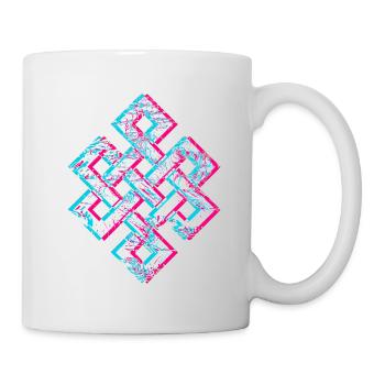 Karma Psychedelic 3D Glitch Anaglyph Fancy 2.0 - Mug - white - Right