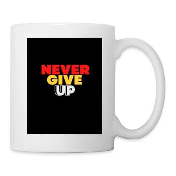 NEVER GIVE UP - Mug - white - Right