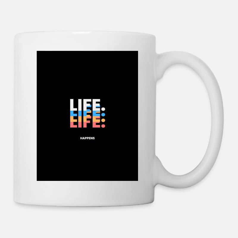 LEBEN - Tasse - Weiß