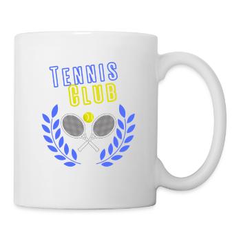 Blue Tennis Club - Tasse - Weiß - Rechts