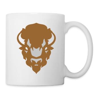 Indian Buffalo Bison colouring - Mug - white - Right
