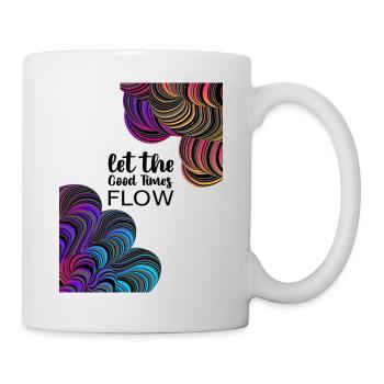 Laissez couler les bons moments - Mug blanc - blanc - Droite