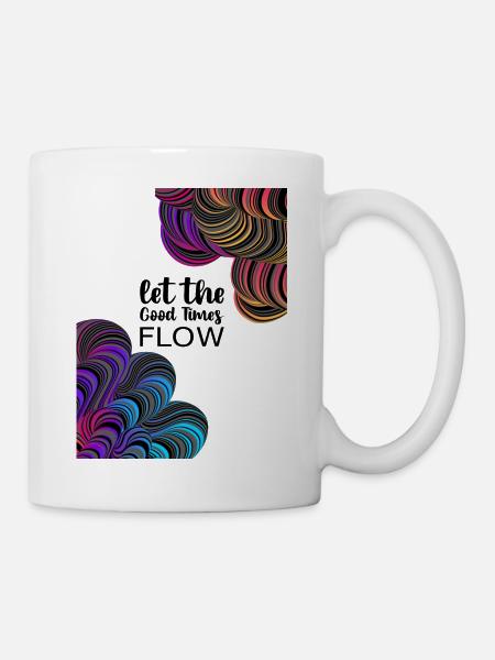 Laissez couler les bons moments - Mug blanc - blanc