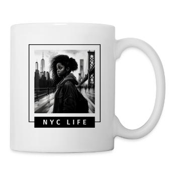 NYC Life Edition: Manhattan Skyline - Tasse - Weiß - Rechts