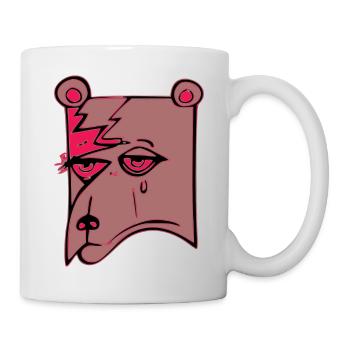 Mamo l'ours triste - Mug blanc - blanc - Droite