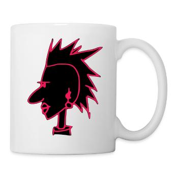 Cyber-Punk - Tasse - Weiß - Rechts