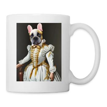 French bulldog dressed luxuriously - Mug blanc - blanc - Droite