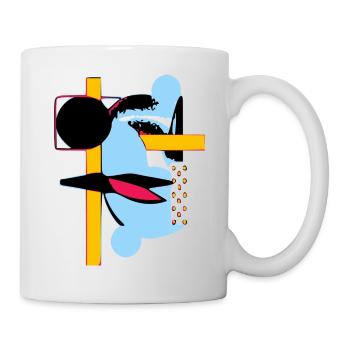 Un monde abstrait - Mug blanc - blanc - Droite