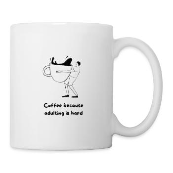 Kaffee - Tasse - Weiß - Rechts