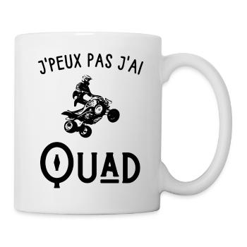 Je peux pas j'ai quad - Mug blanc - blanc - Droite