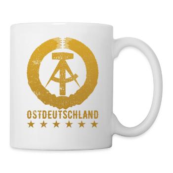 DDR Osten Ostdeutschland Geschenk - Tasse - Weiß - Rechts