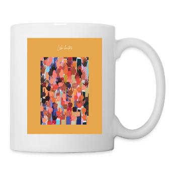 lebe bunter - Tasse - Weiß - Rechts
