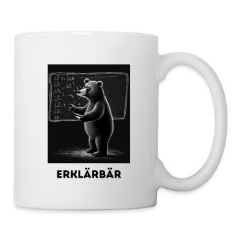 Erklärbär - Tasse - Weiß - Rechts