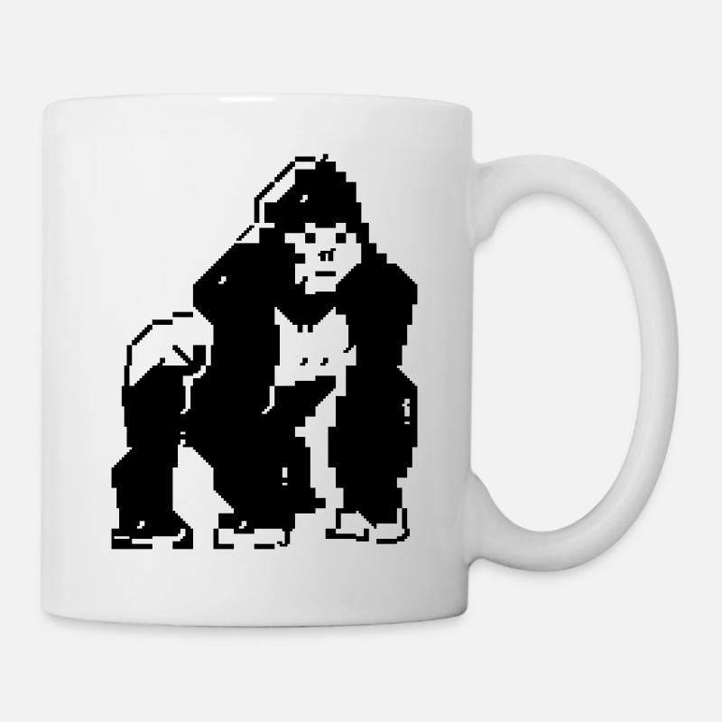 PETSCII gorilla - Mug - white