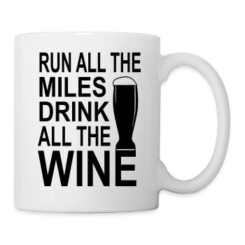 Bier Wein Whiskey Schnaps Alkohol - Tasse - Weiß - Rechts