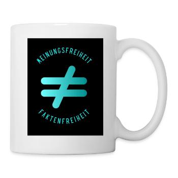 Meinungsfreiheit nicht Faktenfreiheit 5 - Tasse - Weiß - Rechts