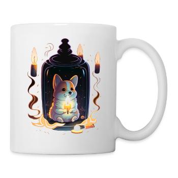 Corgi in a Bottle - Tasse - Weiß - Rechts