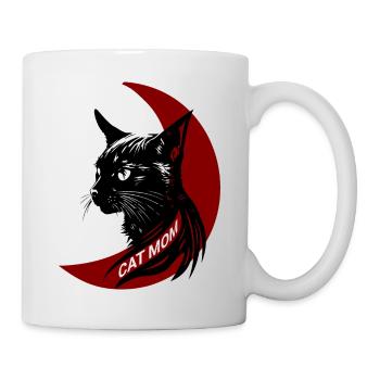 Cute Cat Mom Moon Cat - Mug - white - Right