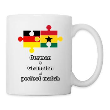 German Ghanaian Puzzle - Tasse - Weiß - Rechts