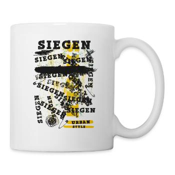 Siegen Deutschland Stadt Skyline Heimat Liebe - Tasse - Weiß - Rechts