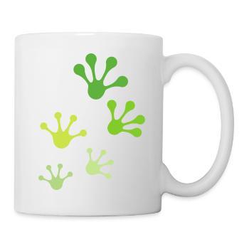 Süße und lustige Froschfüße - Tasse - Weiß - Rechts