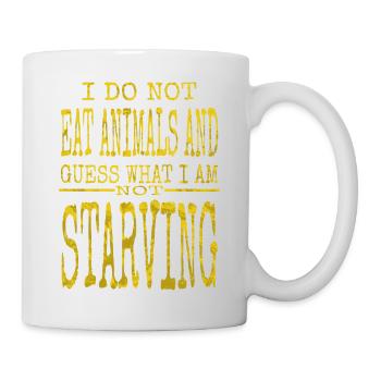 geek present veggie birthday sayings plant based - Mug - white - Right