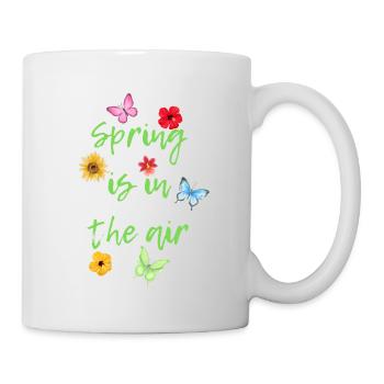 Spring is in the air - Mug - white - Right