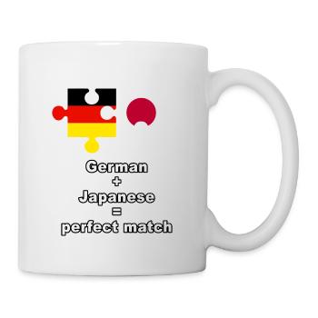 German Japanese Puzzle - Tasse - Weiß - Rechts
