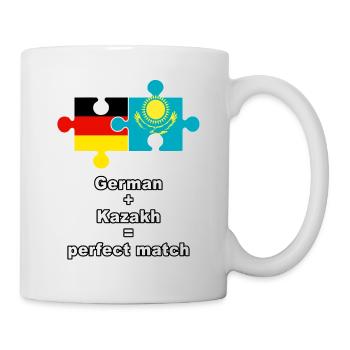 Puzzle kazakh allemand - Mug blanc - blanc - Droite