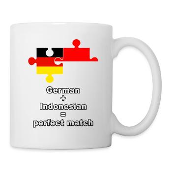 Puzzle indonésien allemand - Mug blanc - blanc - Droite
