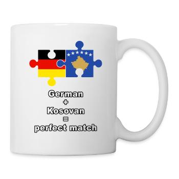 German Kosovan Puzzle - Tasse - Weiß - Rechts