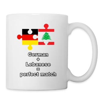 Puzzle germano-libanais - Mug blanc - blanc - Droite