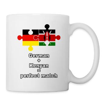 German Kenyan Puzzle - Mug - white - Right