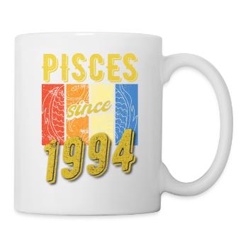 Poissons 1994 Anniversaire Zodiac Cadeau - Mug blanc - blanc - Droite