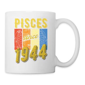 Poissons 1944 Anniversaire Zodiac Cadeau - Mug blanc - blanc - Droite