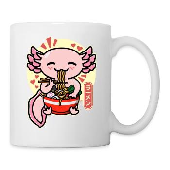 Axolotl ramen sunset japon - Mug blanc - blanc - Droite