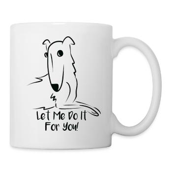 Let Me Do It For You Meme Dog Borzoi Funny - Mug blanc - blanc - Droite