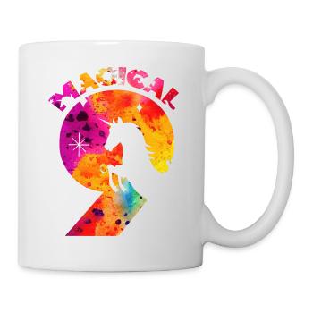 MAGICAL 9. GEBURTSTAG EINHORN - Tasse - Weiß - Rechts