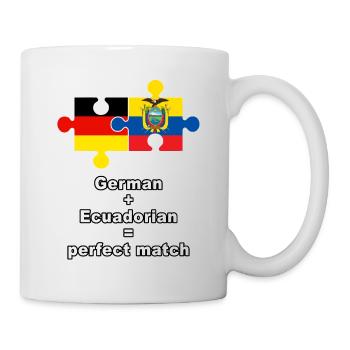 German Ecuadorian Puzzle - Tasse - Weiß - Rechts