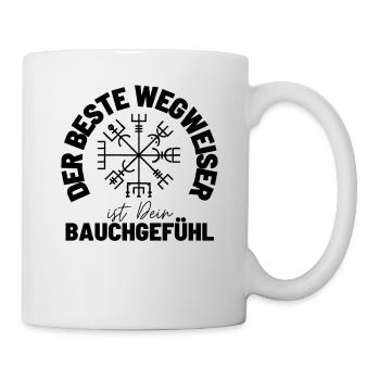 Wegweiser RUNEN viking CELTIC - VEGVISIR - Tasse - Weiß - Rechts