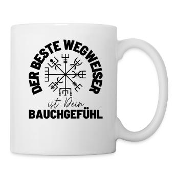 Wegweiser RUNEN viking CELTIC - VEGVISIR - Tasse - Weiß - Rechts