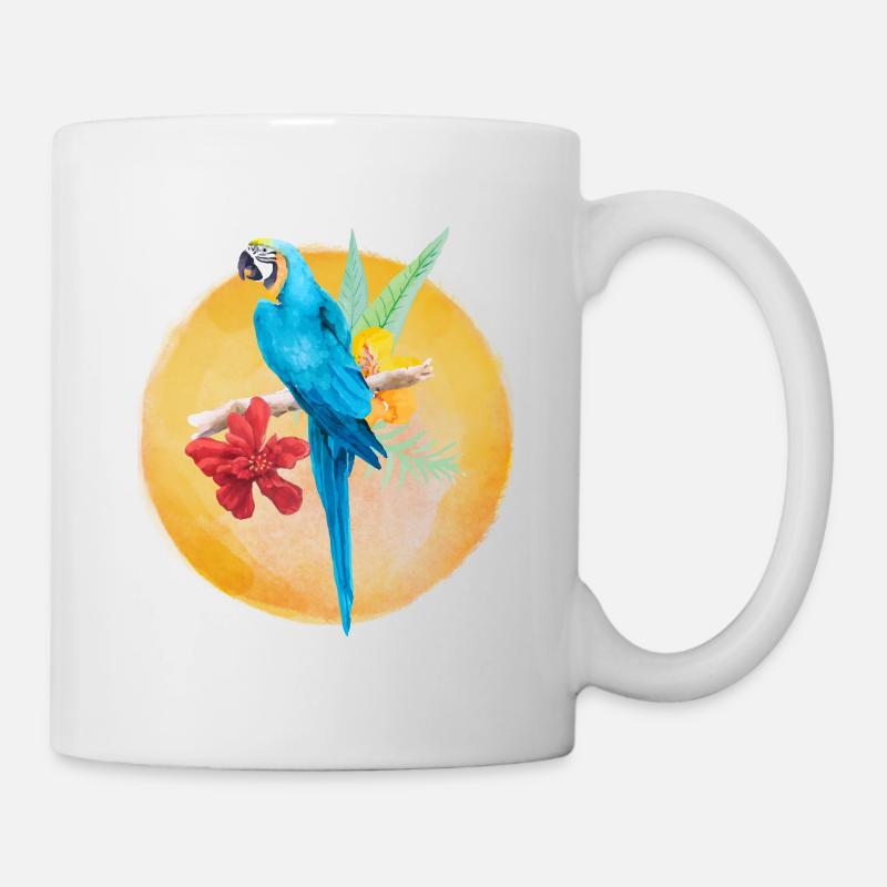 Papagei - Tasse - Weiß